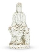 A DEHUA FIGURE OF GUANYIN, 17TH CENTURY