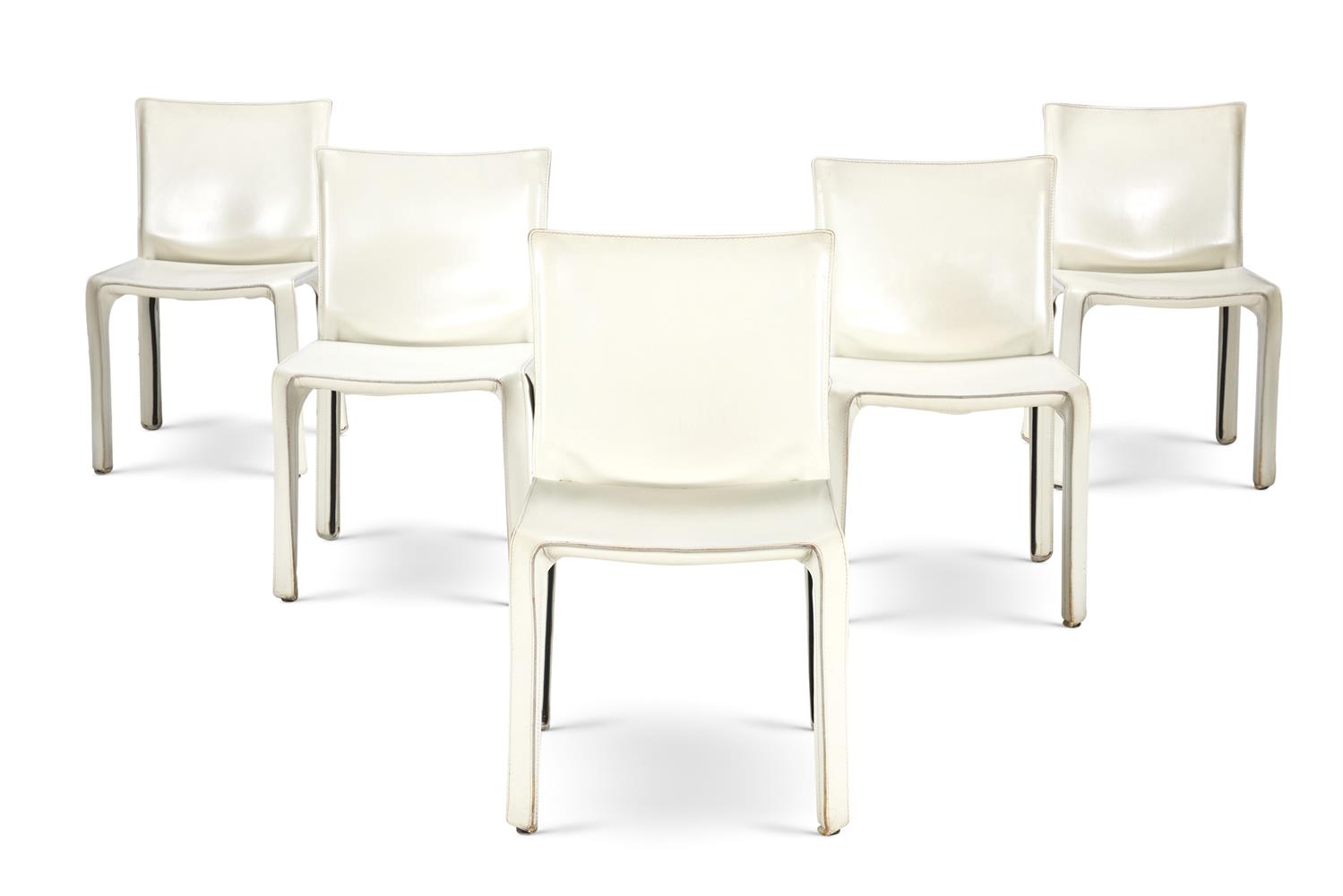 MARIO BELLINI (ITALIAN, B.1935), A SET OF FIVE 'CAB' CHAIRS, DESIGNED IN 1977