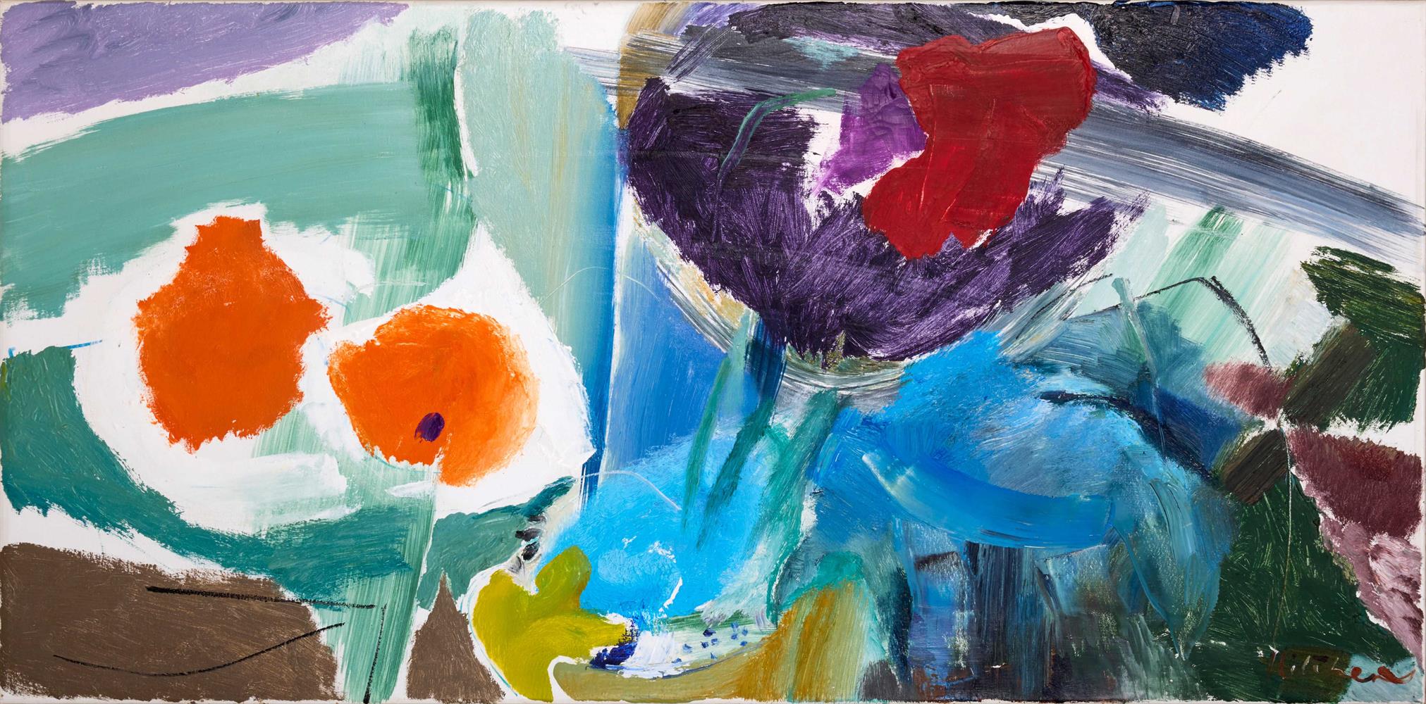 IVON HITCHENS (BRITISH, 1893-1979), DARK AND LIGHT POPPIES