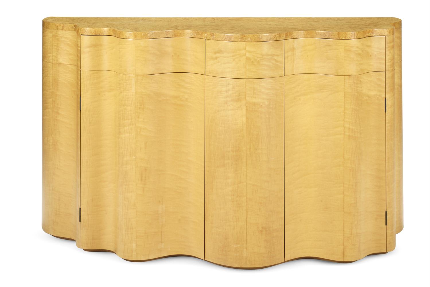 NICK ALLEN (BRITISH, B.1952), A 'WAVE' SIDE CABINET, EARLY 21ST CENTURY