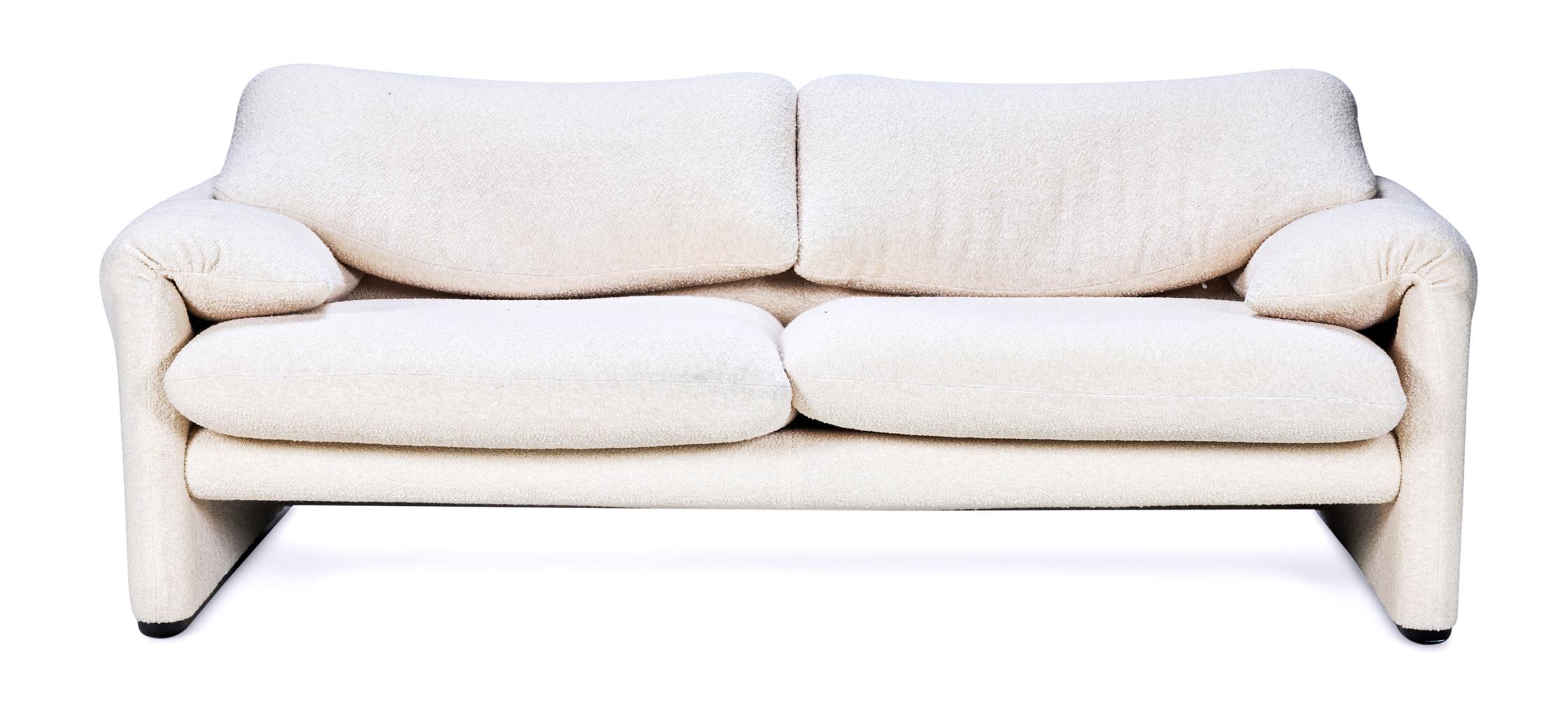 VICO MAGISTRETTI (ITALIAN, 1920-2006), 'MARALUNGA' TWO-SEATER SOFA