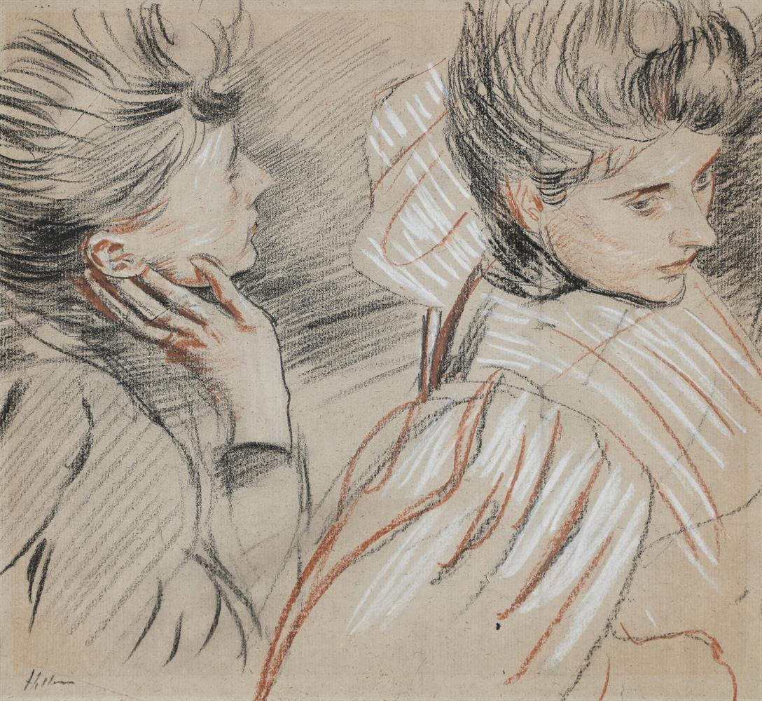 PAUL CÉSAR HELLEU (FRENCH 1859-1927), MADAME HELLEU