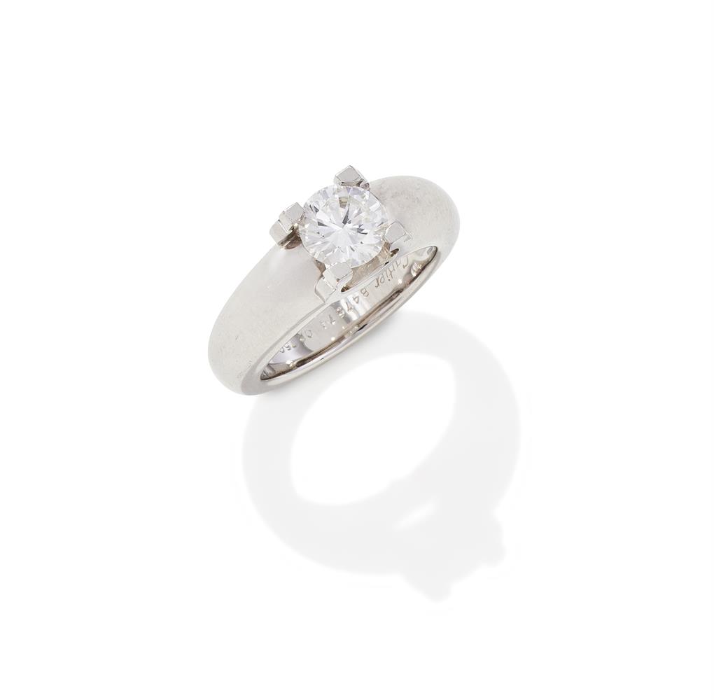 CARTIER, A DIAMOND SINGLE STONE 'C DE CARTIER' RING
