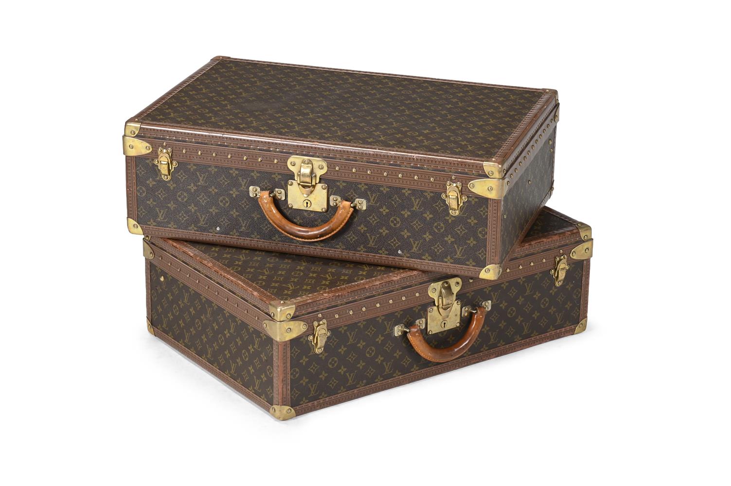 LOUIS VUITTON, MONOGRAM, A MATCHED PAIR OF COATED CANVAS HARD TRAVELLING CASES