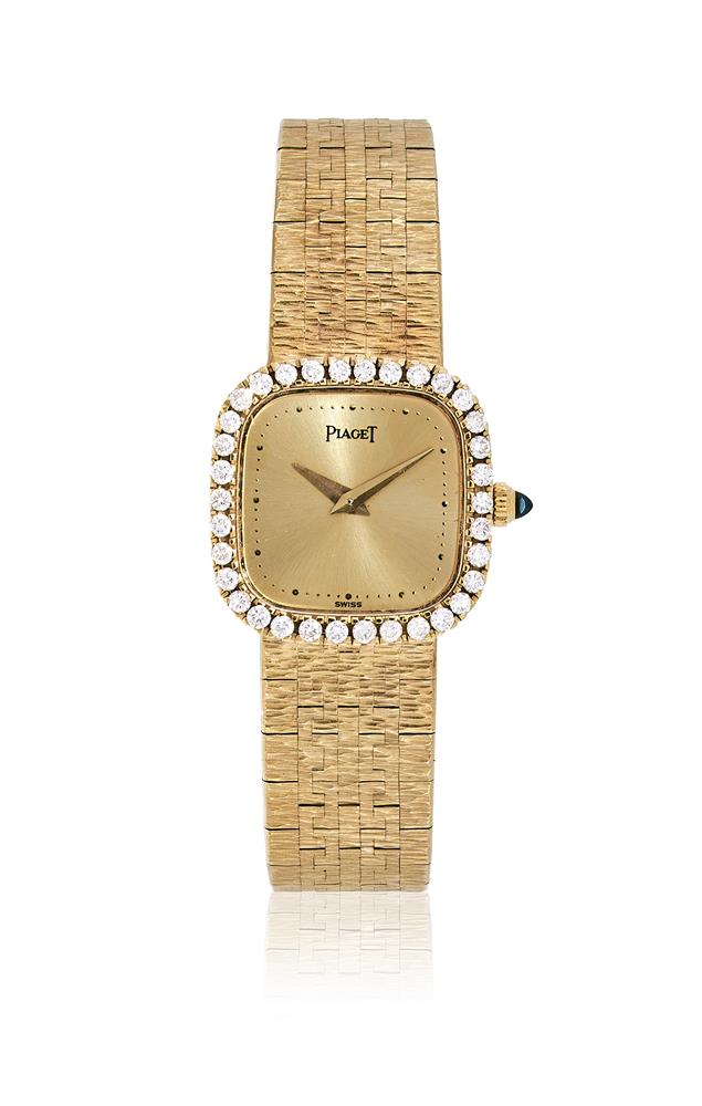 PIAGET, REF. 4908 A6, A LADY'S GOLD AND DIAMOND COCKTAIL WATCH