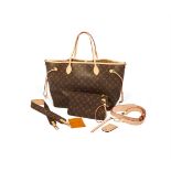 LOUIS VUITTON, MONOGRAM, NEVERFULL MM TOTE, A COATED CANVAS TOTE BAG
