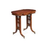 Y A REGENCY ROSEWOOD AND BRASS INLAID OCCASIONAL OR 'END' TABLE, ATTRIBUTED TO GILLOWS, CIRCA 1820