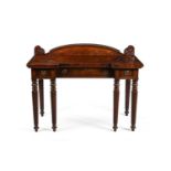 A GEORGE IV MAHOGANY HALL OR SERVING TABLE, IN THE MANNER OF GILLOWS, CIRCA 1825