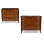A PAIR OF REGENCY MAHOGANY CHEST OF DRAWERS, IN THE MANNER OF GILLOWS, CIRCA 1820