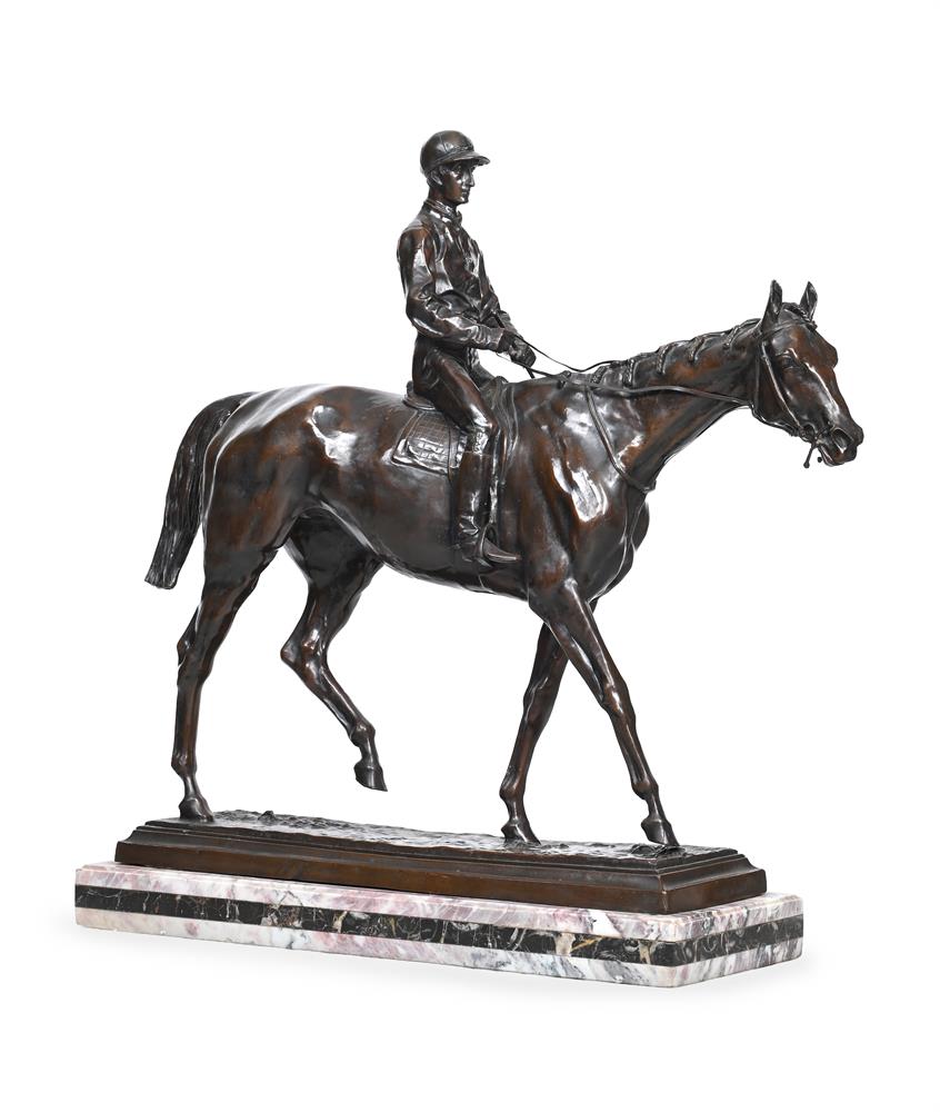 AFTER ISIDORE JULES BONHEUR (FRENCH 1827-1901), A LARGE BRONZE EQUESTRIAN GROUP...