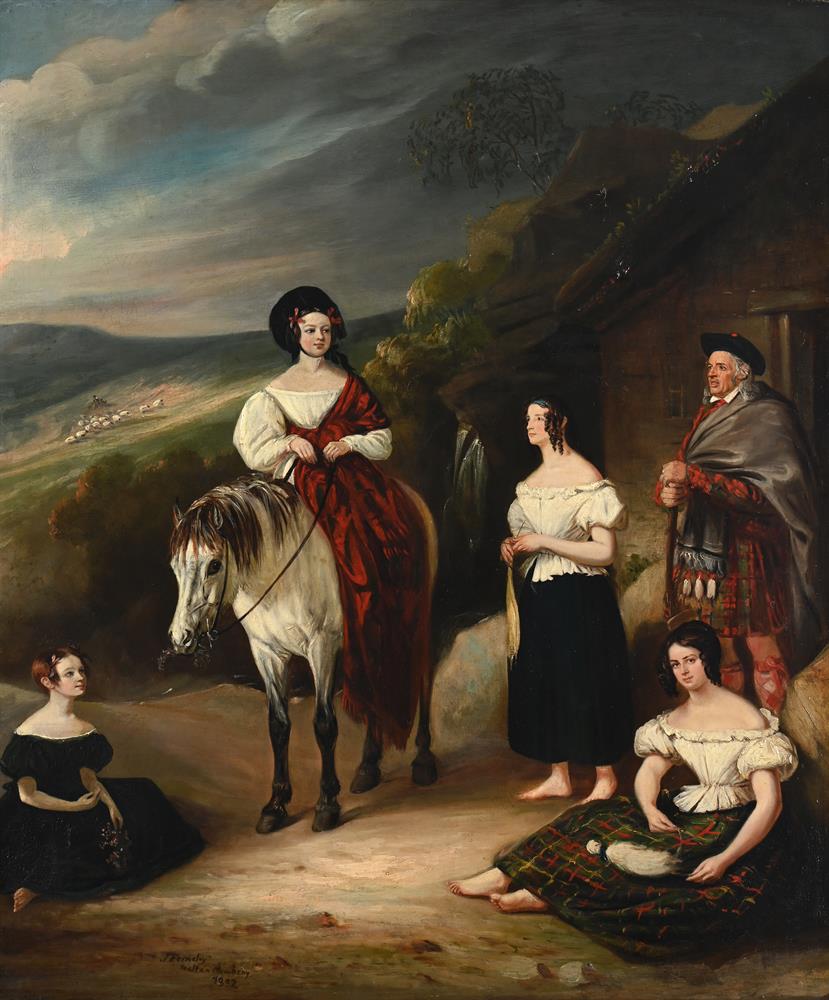 JOHN E. FERNELEY SENIOR (BRITISH 1782-1860), ANNE AND KATHERINE HARRISON