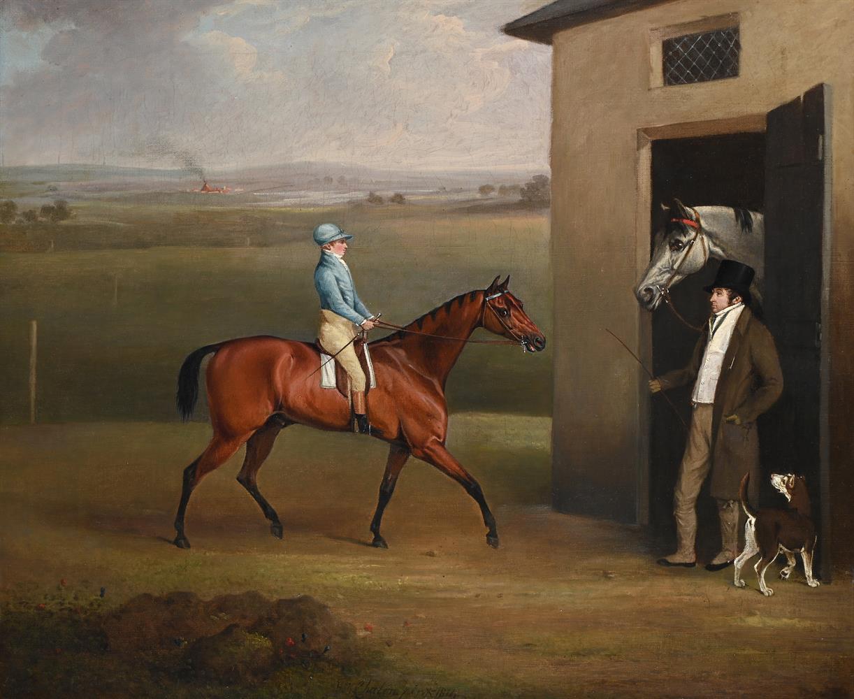 HENRY BERNARD CHALON (BRITISH 1770-1849), 'PRIME MINISTER' WITH JOCKEY JOHN SHEPHERD UP