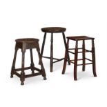 A FRUITWOOD AND ASH CRICKET TABLE, 19TH CENTURY