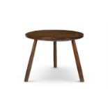 A BURR OAK AND ASH CRICKET TABLE, LATE 18TH OR EARLY 19TH CENTURY