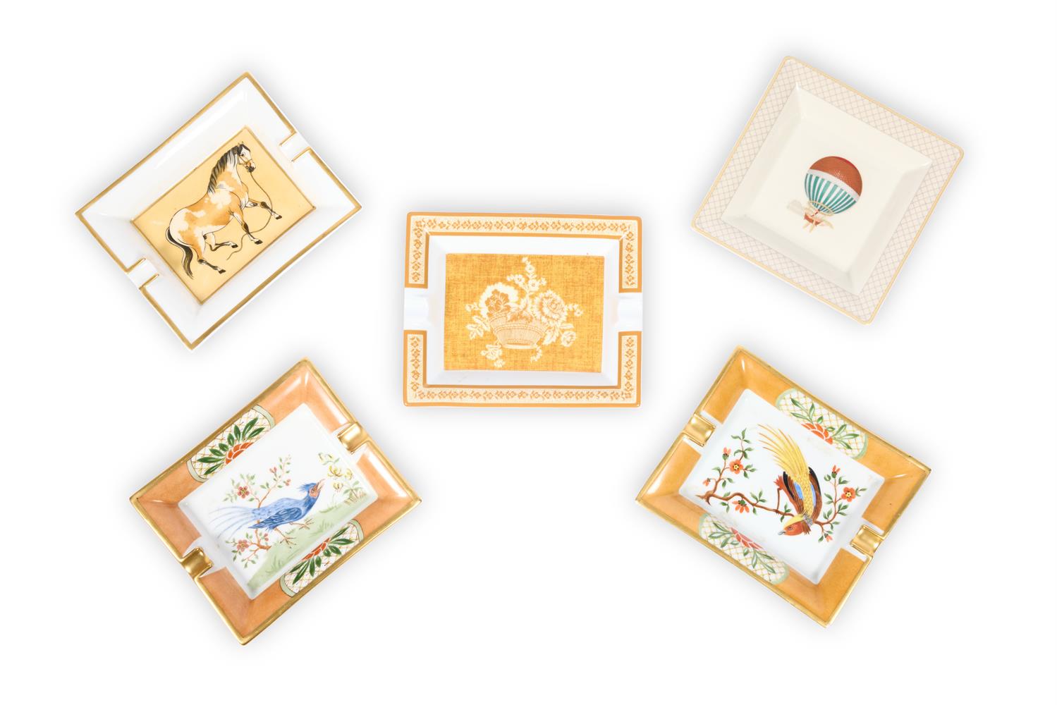 A GROUP OF THREE HERMÈS ASHTRAYS LATE 20TH/EARLY 21ST CENTURY