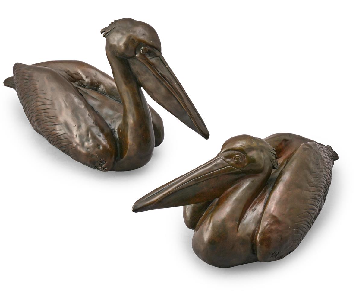 DONALD GRIEG (SOUTH AFRICAN, B. 1959), A PAIR OF PELICANS, 1999