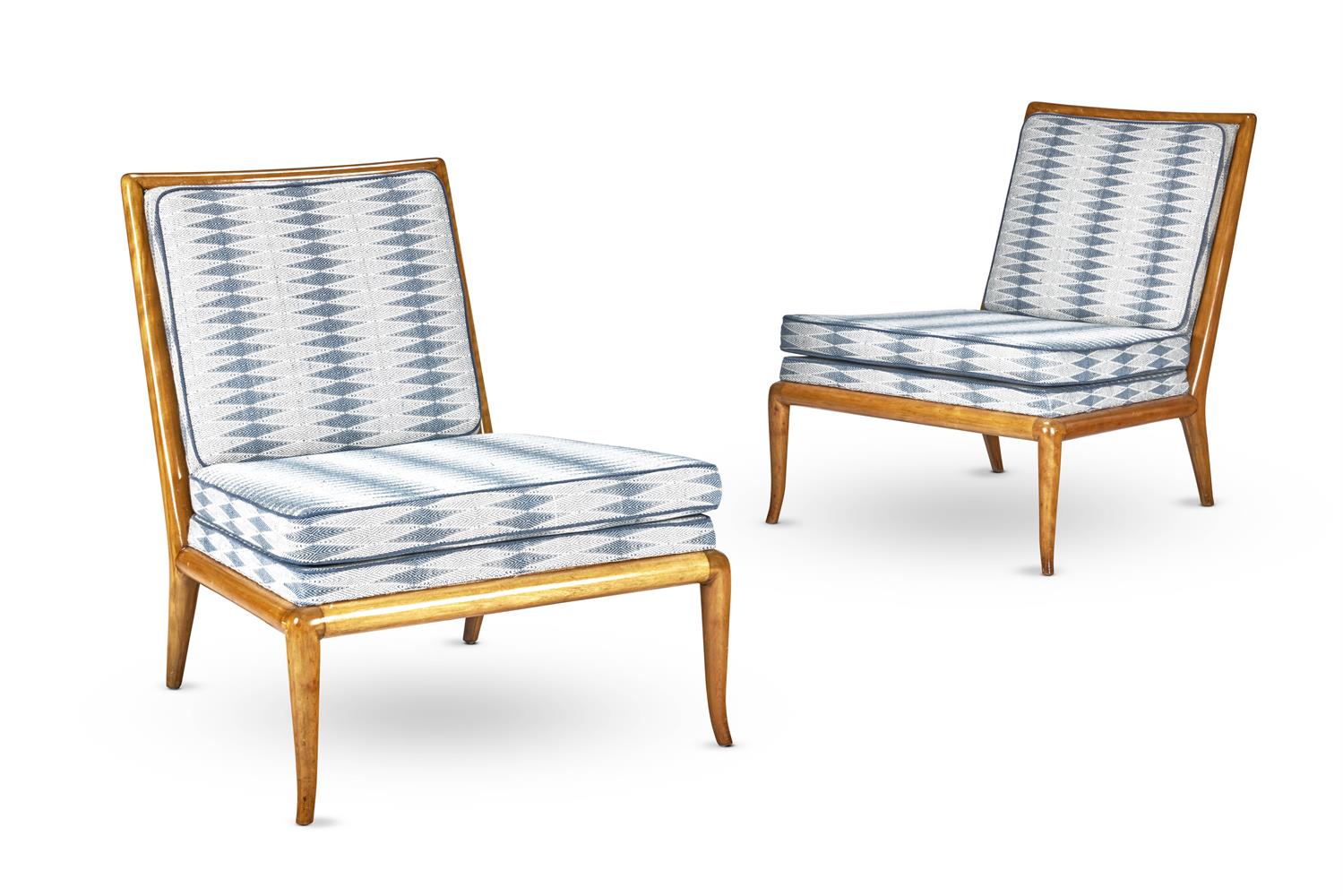 A PAIR OF 'SLIPPER' LOUNGE CHAIRS BY T. H. ROBSJOHN-GIBBINGS (BRITISH 1905-1976), MID 20TH CENTURY