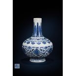 A Chinese blue and white Chrysanthemum vase