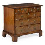 A WILLIAM III WALNUT AND BURR WALNUT CHEST OF DRAWERS, CIRCA 1700
