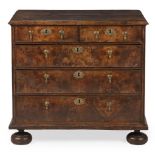 A WILLIAM & MARY WALNUT CHEST OF DRAWERS, CIRCA 1690
