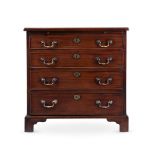 A GEORGE III MAHOGANY BACHELOR'S CHEST OF DRAWERS, CIRCA 1770