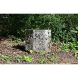 A CARVED GRANITE PLANTER OF OCTAGONAL FORM, 17TH CENTURY OR EARLIER60cm high