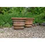 A PAIR OF TERRACOTTA PLANTERS, LATE 20TH CENTURY