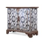 A FRENCH PAINTED PINE SIDE CABINET, 19TH CENTURY AND LATER
