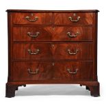 A GEORGE III MAHOGANY CHEST OF DRAWERS, IN THE MANNER OF THOMAS CHIPPENDALE, CIRCA 1760