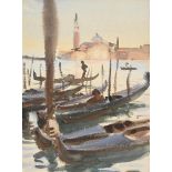 ‡ JOHN SINGER SARGENT (AMERICAN 1856-1925), VENICE, GONDOLAS OFF SAN GIORGIO MAGGIORE
