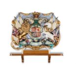QUEEN VICTORIA'S DIAMOND JUBILEE; A RARE COAT OF ARMS FOR THE ROYAL TRAIN, 1897