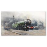 λ DAVID SHEPHERD (BRITISH 1931-2017), THE FLYING SCOTSMAN