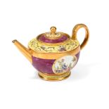 A SÈVRES TEAPOT AND COVER, LATE 18TH CENTURY