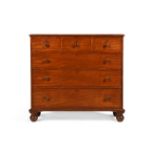 A GEORGE IV MAHOGANY CHEST OF DRAWERS, BY GILLOWS, CIRCA 1830