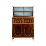 Y A REGENCY ROSEWOOD, PARCEL GILT AND GILT BRONZE MOUNTED SECRETAIRE CABINET, CIRCA 1815