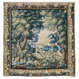AN AUBUSSON VERDURE TAPESTRY, FRENCH, EARLY 18TH CENTURY