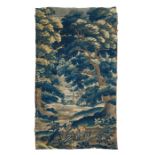A LARGE VERDURE TAPESTRY FRAGMENT, EARLY 18TH CENTURY