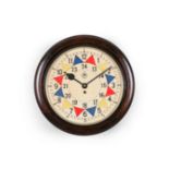 A RARE WWII RAF OPERATIONS ROOM TYPE I ‘SECTOR’ FUSEE WALL TIMEPIECE