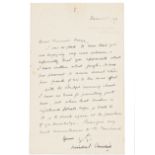 CHURCHILL, Sir Winston (1874-1965), autograph letter to Paul Maze, signed (Winston S. Churchill)
