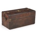 A NATURAL COWHIDE LEATHER 'IDEAL' TRUNK, BY LOUIS VUITTON, CIRCA 1894