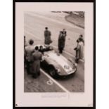 Archie Scott-Brown and the Lister (4) Four characterful monochrome images of Archie Scott-Brown,