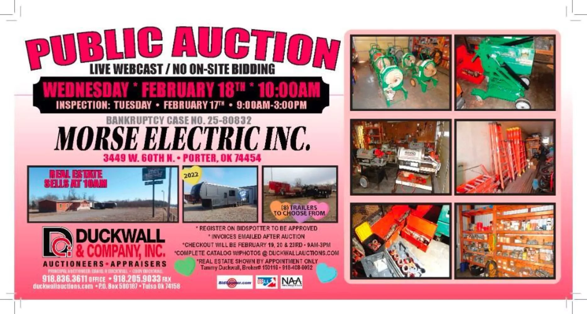 Morse Electric, Inc. * Bankruptcy Case No. 25-80832