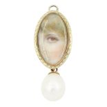 Georgian gold 'Lover's Eye' pendant