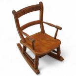 Early 20th century pine child’s rocking chair