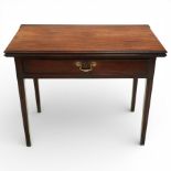 Georgian mahogany turn-over top tea table