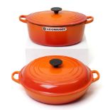 Le Creuset oval casserole dish and cover