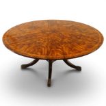 Theodore Alexander - Regency Revival figured mahogany 'Althorp Patent Jupe' extending dining table