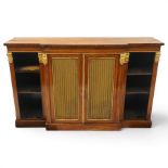 Regency period rosewood breakfront chiffonier