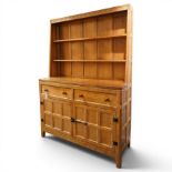 Rabbitman - adzed oak Welsh dresser