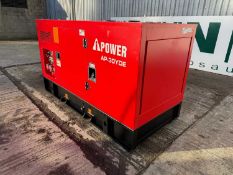 Unused AP-30YDE 3 Phase Diesel Generator 30KVA